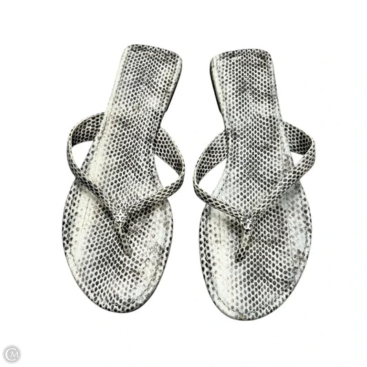 Sandals Designer By Tory Burch In Snakeskin Print, Size: 7