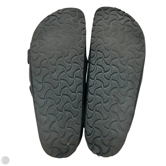 Sandals Flats By Birkenstock In Black, Size: 9