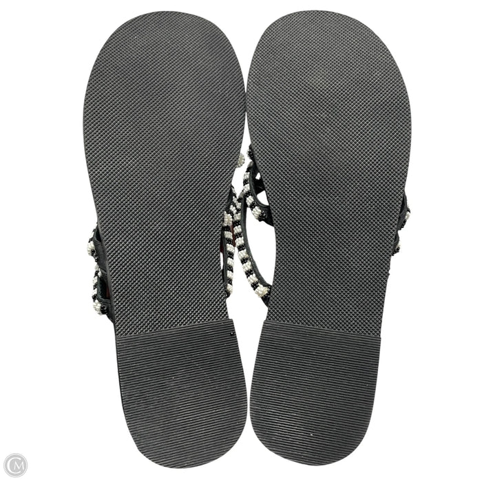 Sandals Flats By Free People In Black & White, Size: 8.5