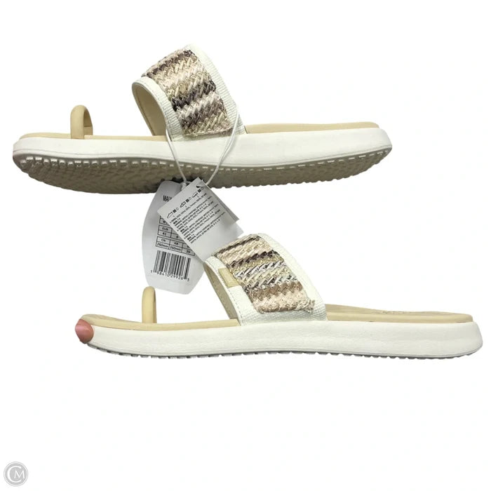 Sandals Flats By Hey Dude In Cream, Size: 10