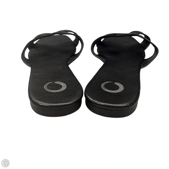 Sandals Flats In Black, Size: 10