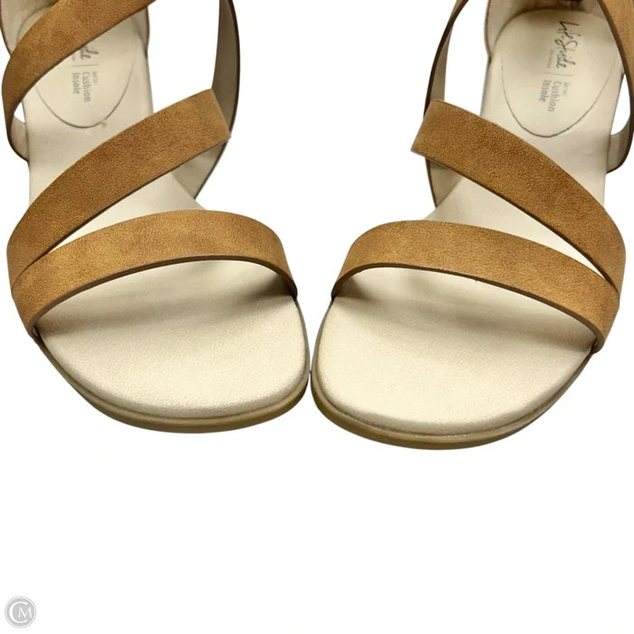 Sandals Heels Block By Life Stride In Brown, Size: 8