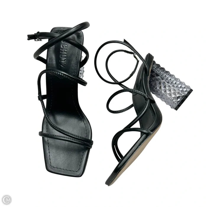 Sandals Heels Block By Schutz In Black, Size: 6