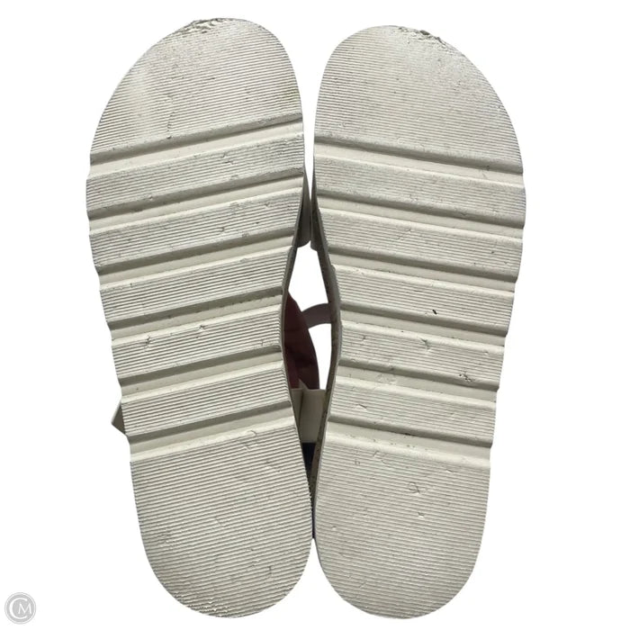 Sandals Heels Platform By Madden Girl In Ivory, Size: 8