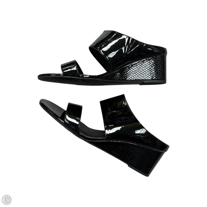 Sandals Heels Wedge By Aerosoles In Black, Size: 12