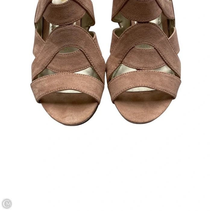 Sandals Heels Wedge By Anne Klein In Pink, Size: 6
