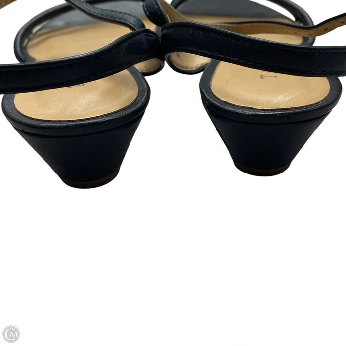 Sandals Heels Wedge By Talbots In Navy, Size: 7