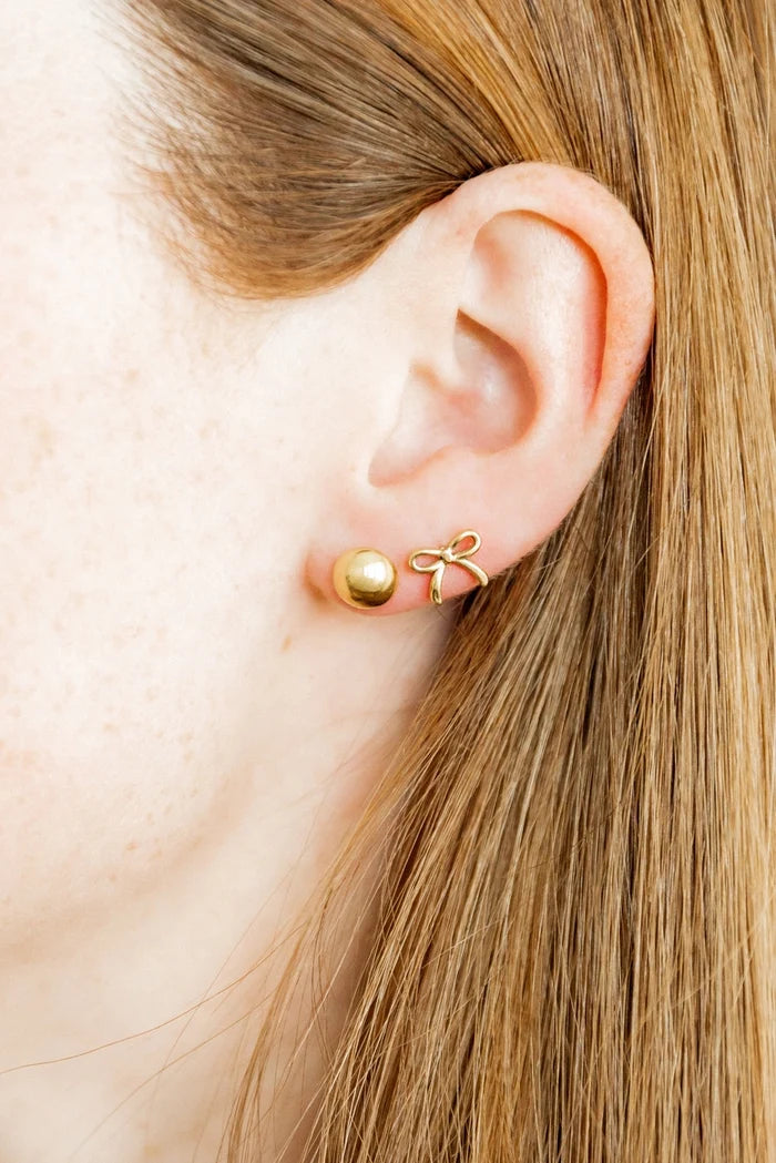 Screwback Stud Earrings - Sadie - Gold