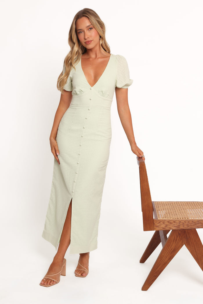 Petal and Pup USA DRESSES Seraphina Maxi Dress - Green (Hold for Amazon)