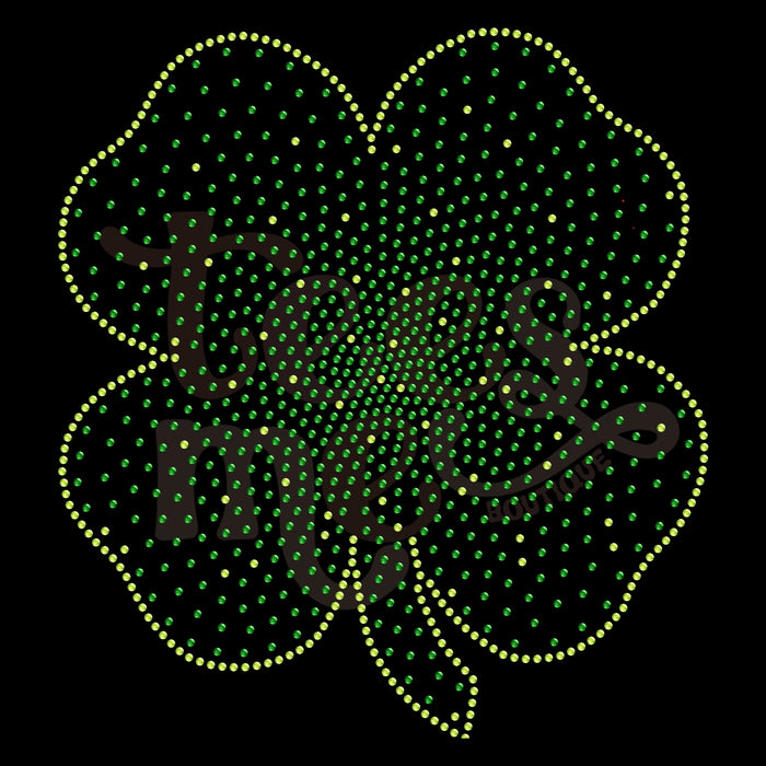 Shamrock Inside Scatter RHINESTONE TRANSFER