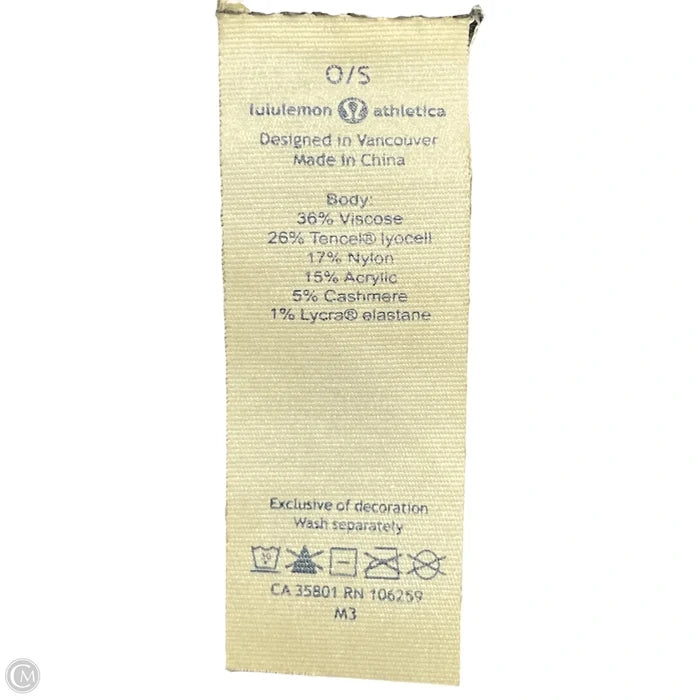 Shawl By Lululemon In Grey, Size: Osfm