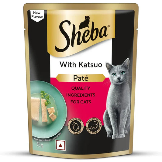 Sheba Katsuo Pate Wet Food For Adult Cat - 70 gm