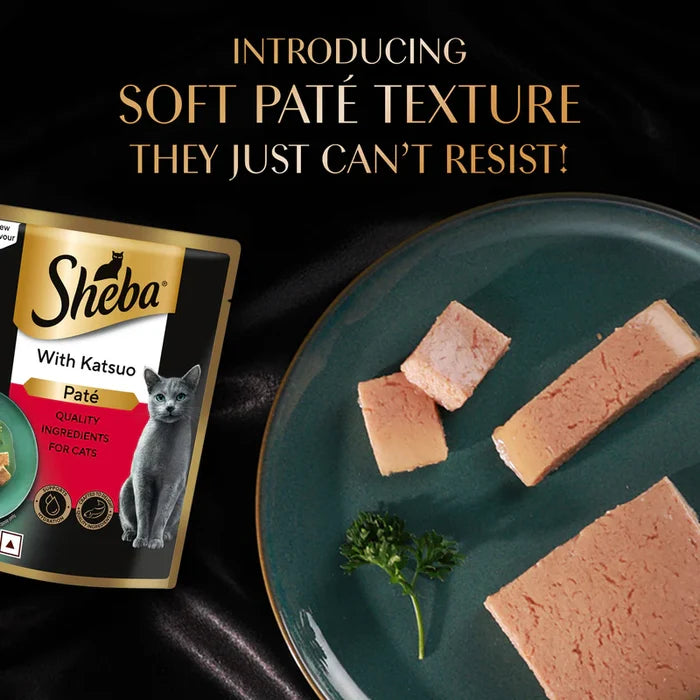 Sheba Katsuo Pate Wet Food For Adult Cat - 70 gm