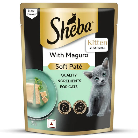 Sheba Maguro Pate Wet Food For Kitten - 70 gm
