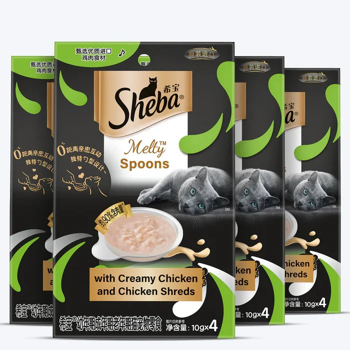 Sheba Melty Spoons Creamy Chicken