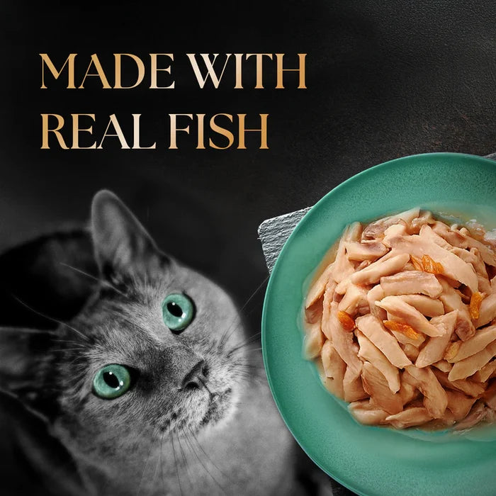 Sheba Skipjack & Salmon Flavour Wet Cat Food for Adult Cats | 35g Pouch