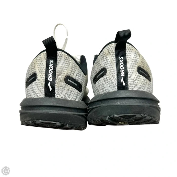 Shoes Athletic By Brooks In Black & White, Size: 8.5