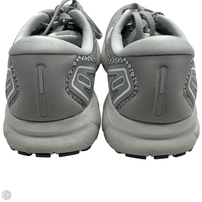 Shoes Athletic By Brooks In Grey & White, Size: 9.5