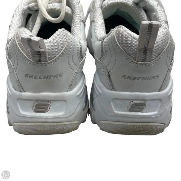 Shoes Athletic By Skechers In White, Size: 7.5