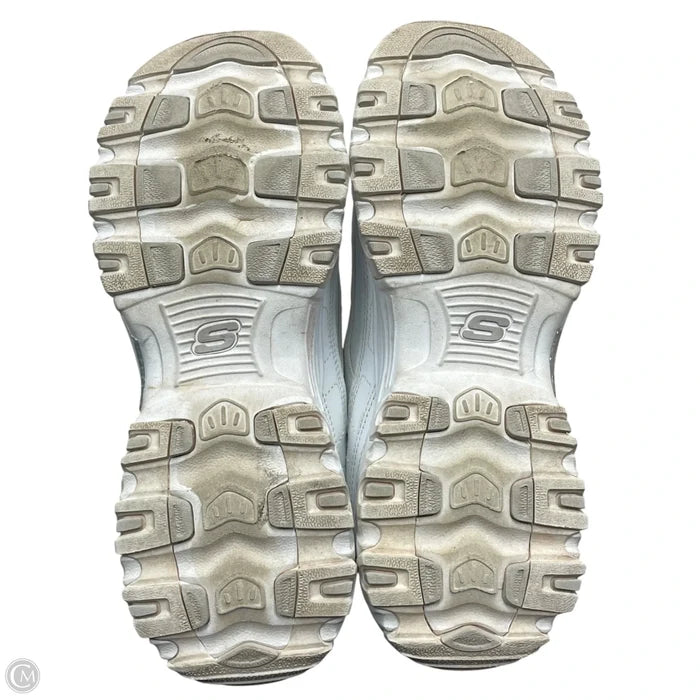 Shoes Athletic By Skechers In White, Size: 7.5