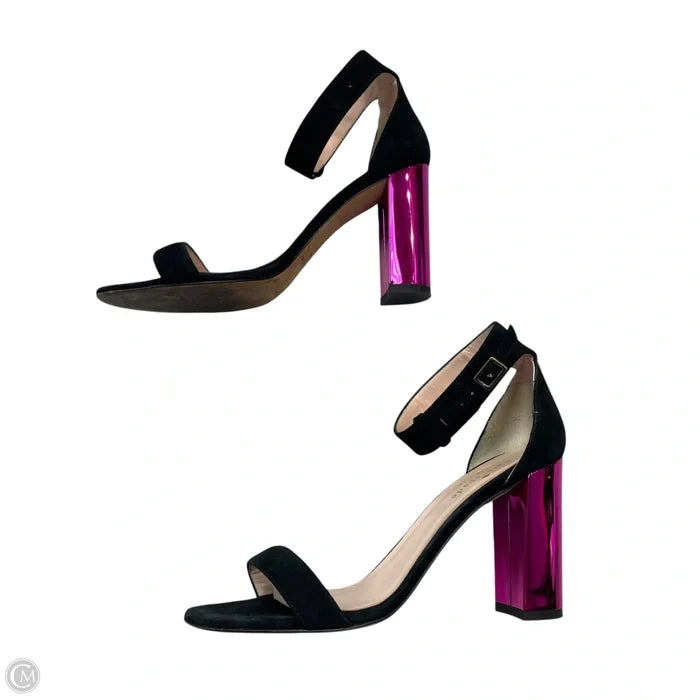 Shoes Designer By Kate Spade In Black & Pink, Size: 7