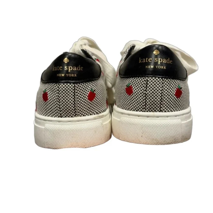 Shoes Designer By Kate Spade In Black & Red, Size: 7.5