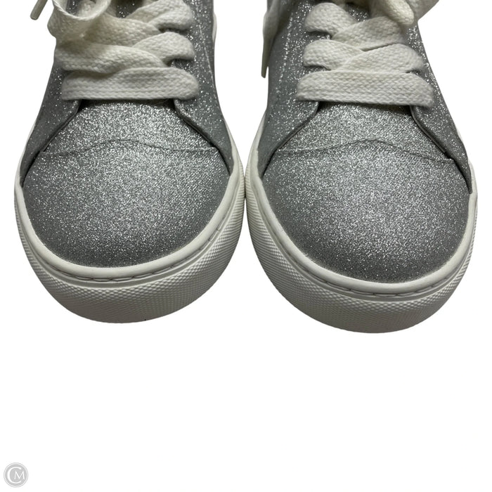 Shoes Designer By Kate Spade In Silver, Size: 10
