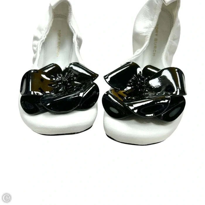 Shoes Designer By Tory Burch In Black & White, Size: 6
