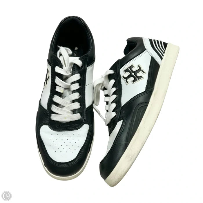 Shoes Designer By Tory Burch In Black & White, Size: 8