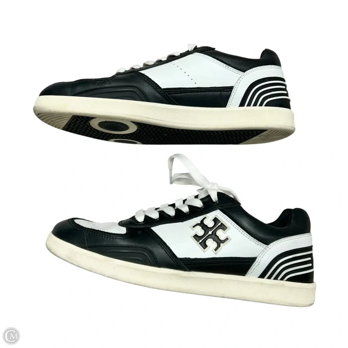 Shoes Designer By Tory Burch In Black & White, Size: 8