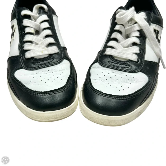 Shoes Designer By Tory Burch In Black & White, Size: 8