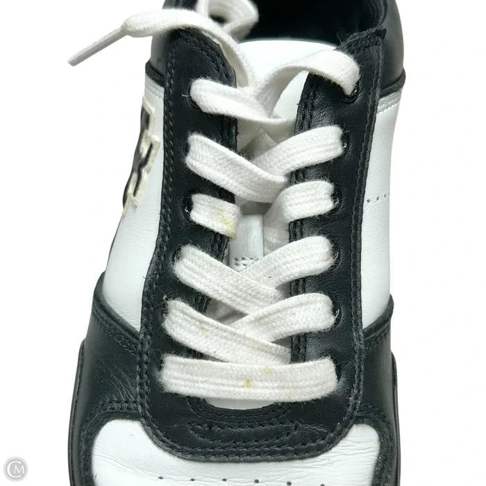 Shoes Designer By Tory Burch In Black & White, Size: 8