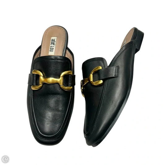 Shoes Flats By Bibi Lou In Black & Gold, Size: 7.5