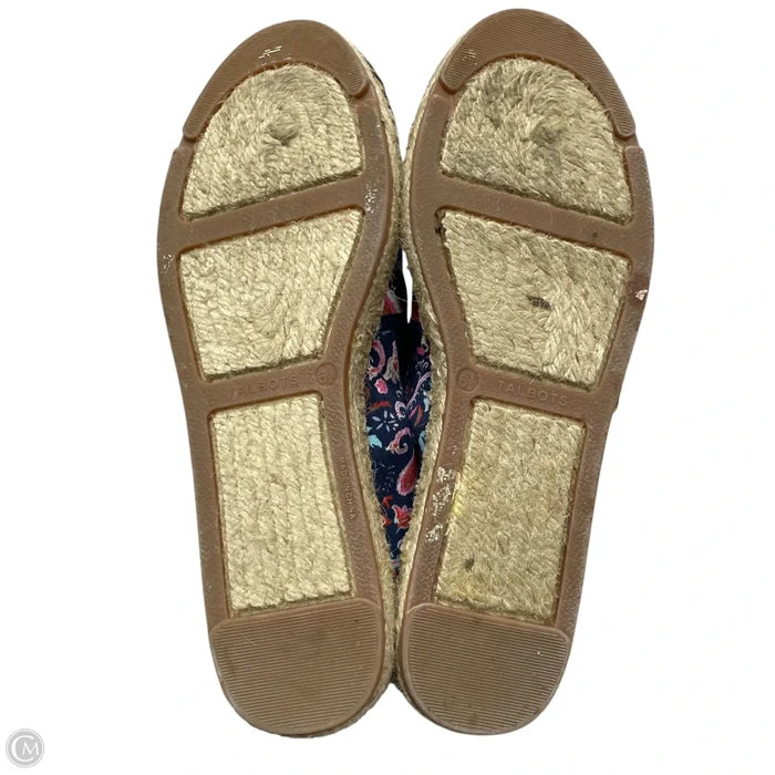 Shoes Flats By Talbots In Blue & Pink, Size: 6.5