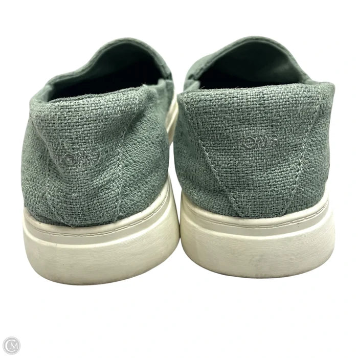 Shoes Flats By Toms In Green, Size: 9