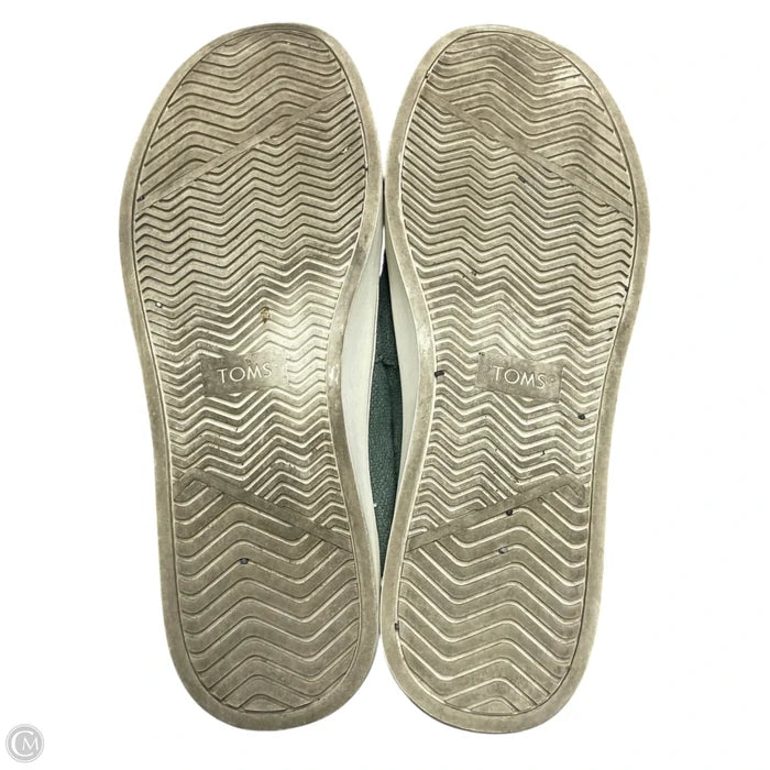 Shoes Flats By Toms In Green, Size: 9