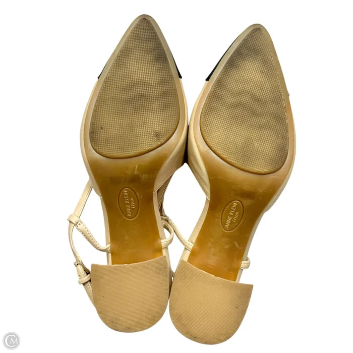 Shoes Heels Block By Anne Klein In Black & Tan, Size: 9.5
