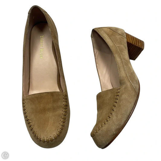 Shoes Heels Block By Taryn Rose In Tan, Size: 8.5