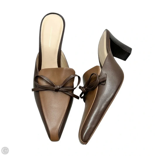 Shoes Heels Kitten By Anthropologie In Brown, Size: 6.5