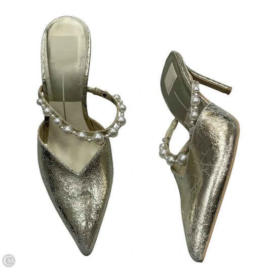 Shoes Heels Kitten By Dolce Vita In Gold, Size: 7