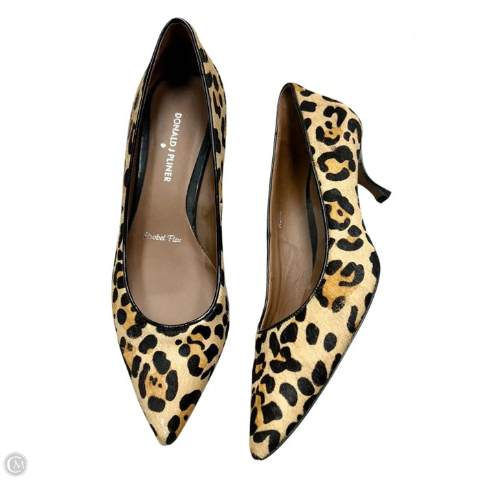 Shoes Heels Kitten By Donald Pliner In Animal Print, Size: 10