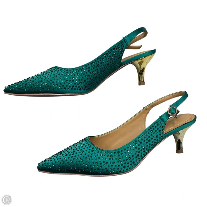 Shoes Heels Kitten By J Renee In Green, Size: 9