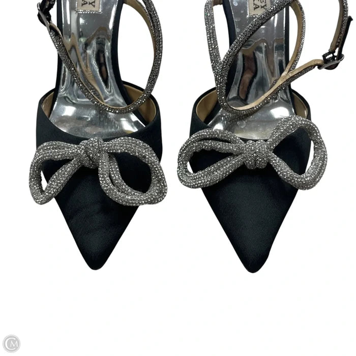 Shoes Heels Stiletto By Badgley Mischka In Black & Silver, Size: 8