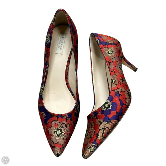 Shoes Heels Stiletto By Cole-haan In Gold & Red, Size: 7