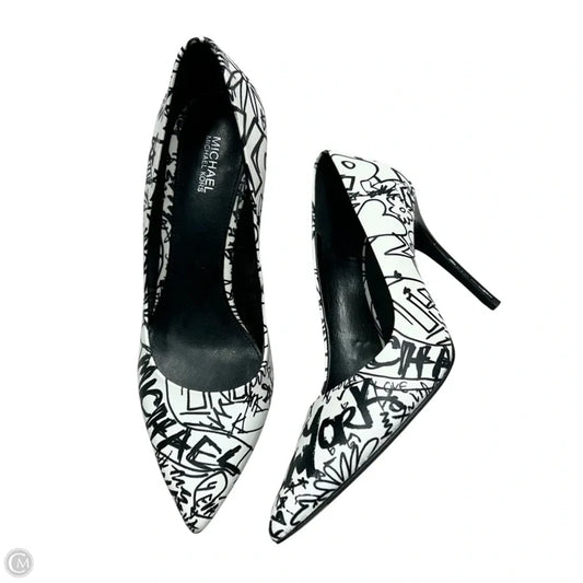 Shoes Heels Stiletto By Michael By Michael Kors In Black & White, Size: 8