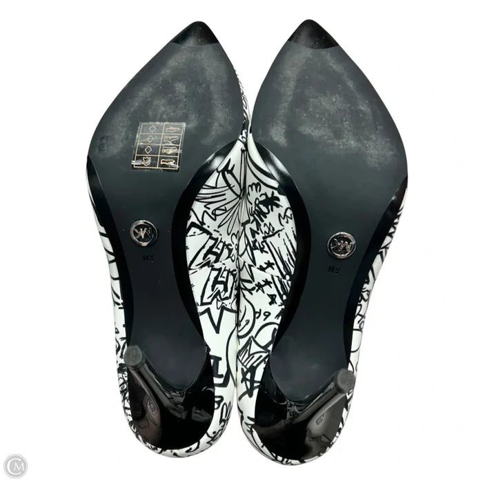 Shoes Heels Stiletto By Michael By Michael Kors In Black & White, Size: 8