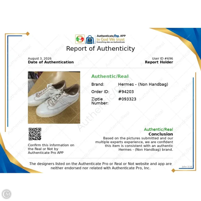 Shoes Luxury Designer By Hermes In White, Size: 9