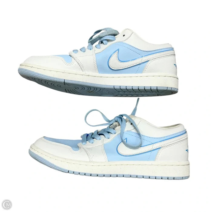 Shoes Luxury Designer By Jordan In Blue & White, Size: 9