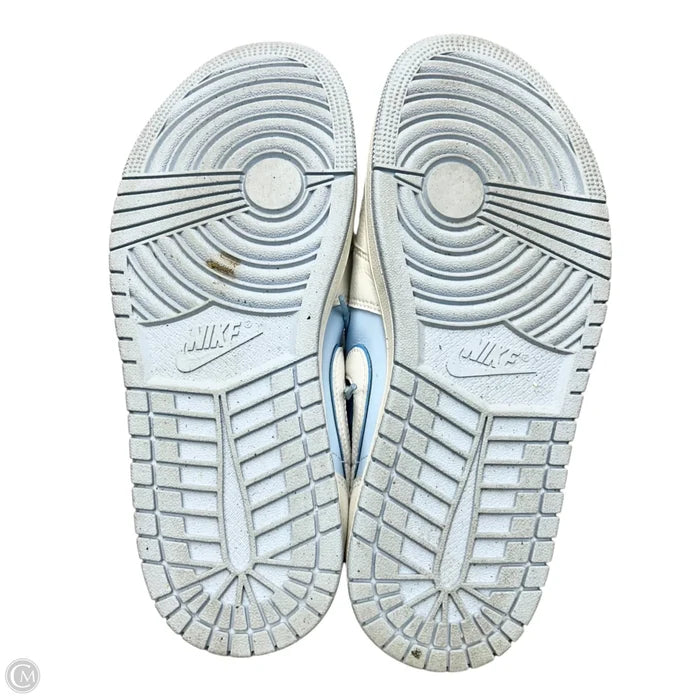 Shoes Luxury Designer By Jordan In Blue & White, Size: 9