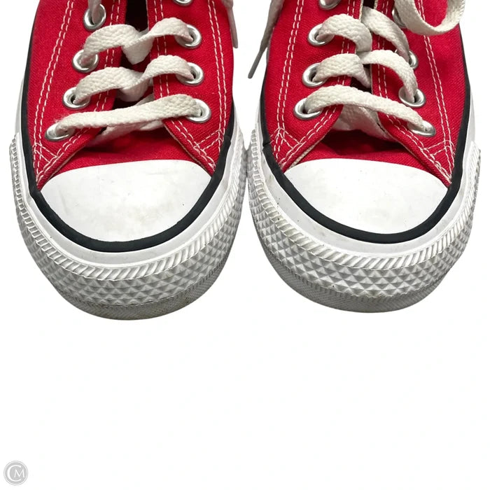 Shoes Sneakers By Converse In Red & White, Size: 6.5